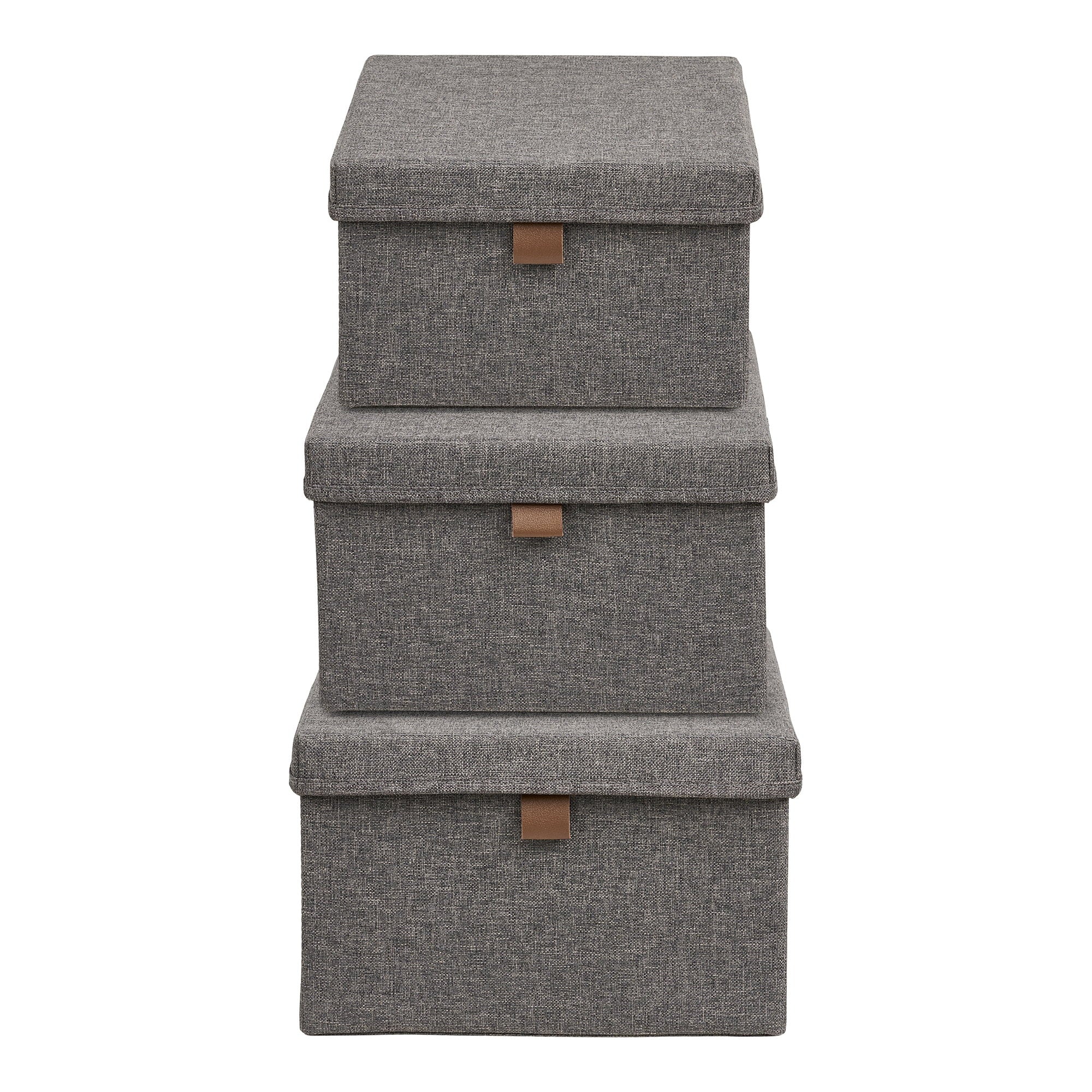 Noto Storage Boxes – Dark Grey