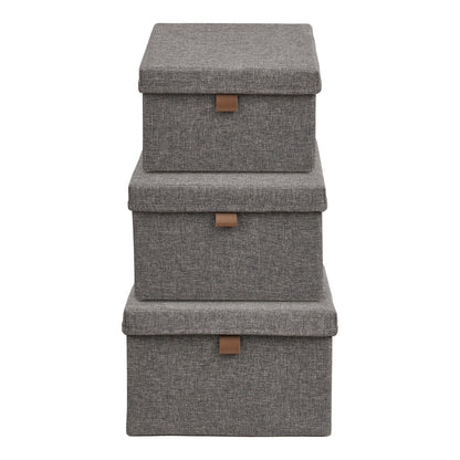Noto Storage Boxes – Dark Grey