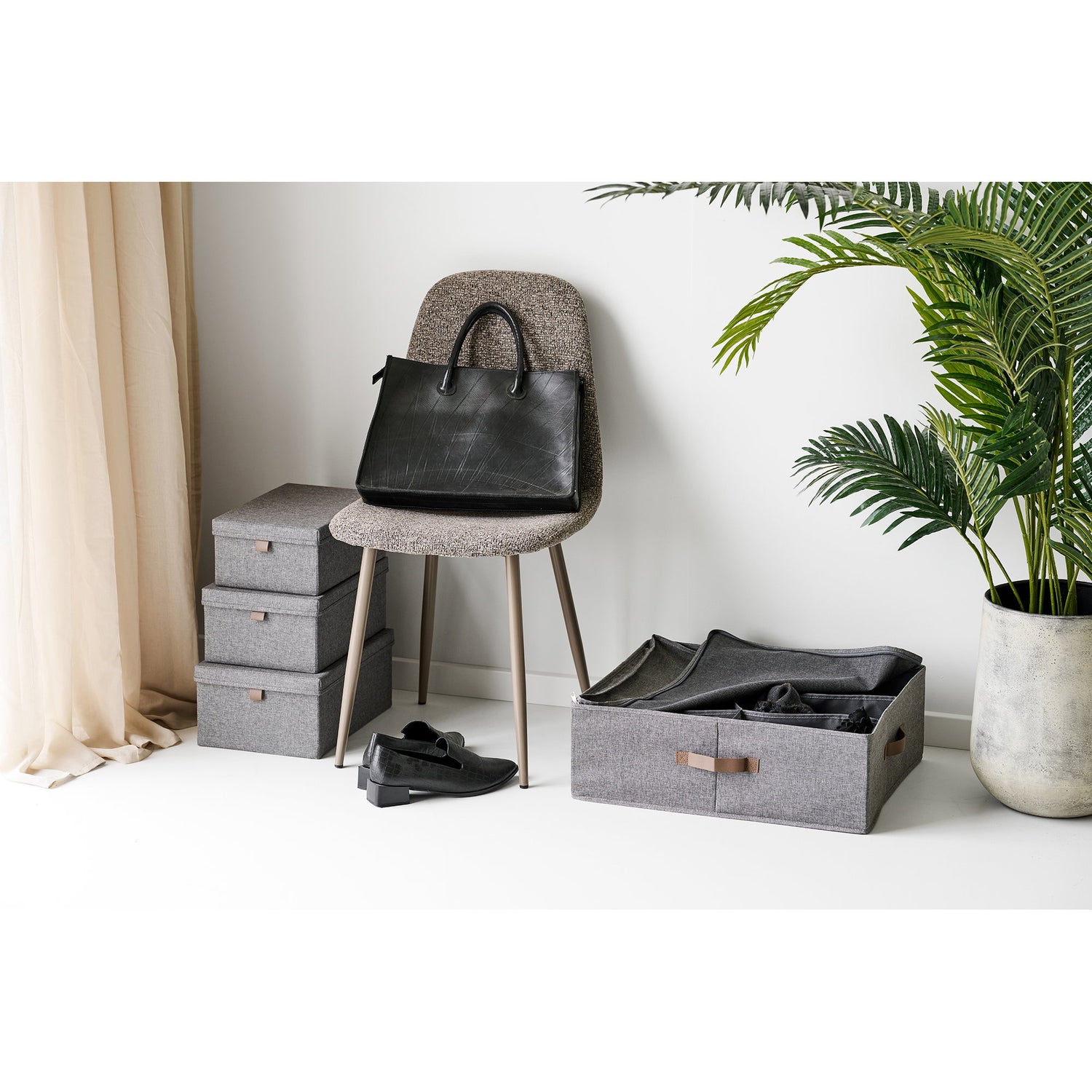 Noto Storage Boxes – Dark Grey