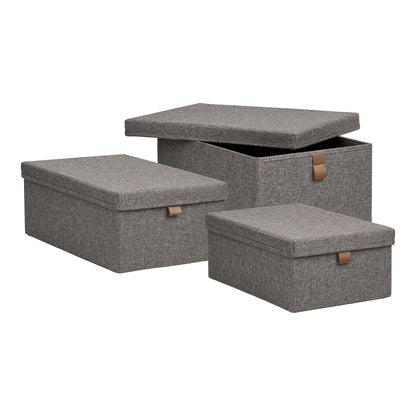Noto Storage Boxes – Dark Grey