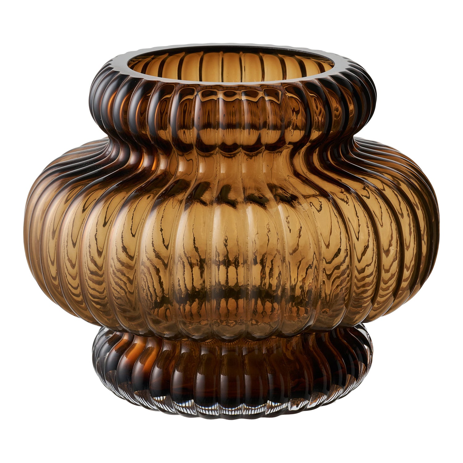 Vase – Smoked brown – 20×20 cm