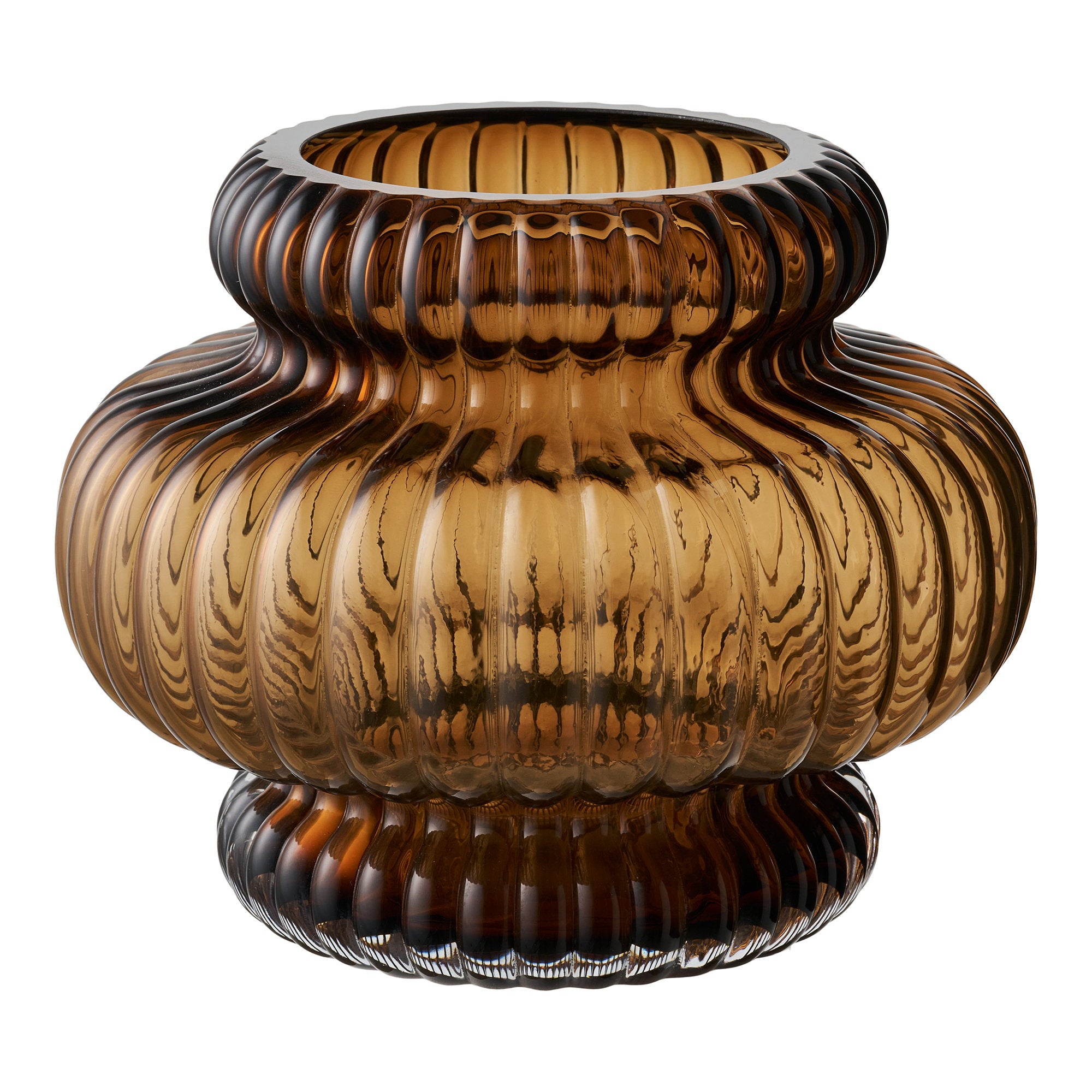 Vase – Smoked brown – 20×20 cm