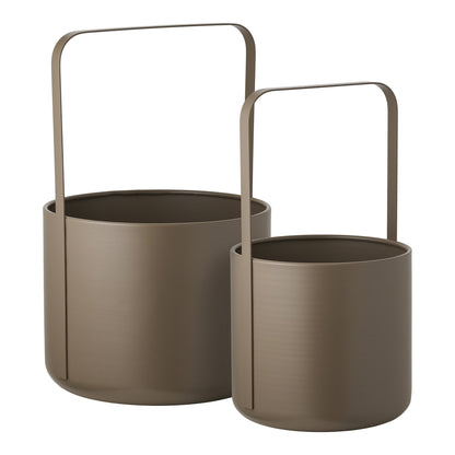 Flowerpot – Brown – 19/24,5×19/24,5 cm