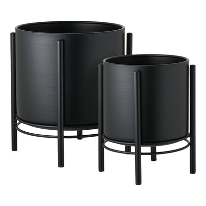 Flowerpot – Black – 19/25×19/25 cm