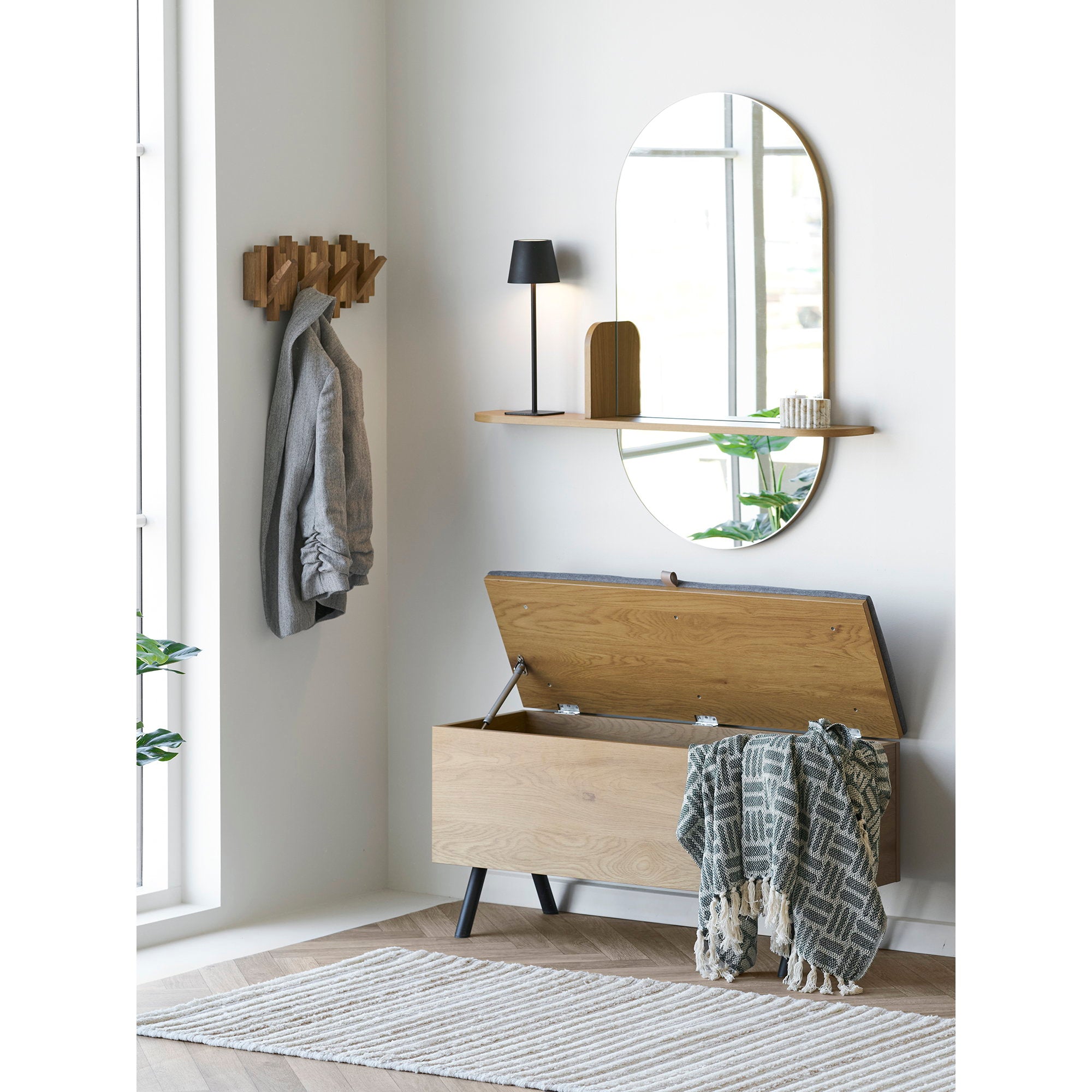 Caltra Coat Rack – Oak – Natural