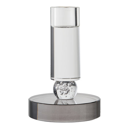 Candle Holder – Grey / White – 9×9 cm