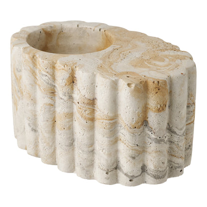 Tealight Holder – Brown / Beige