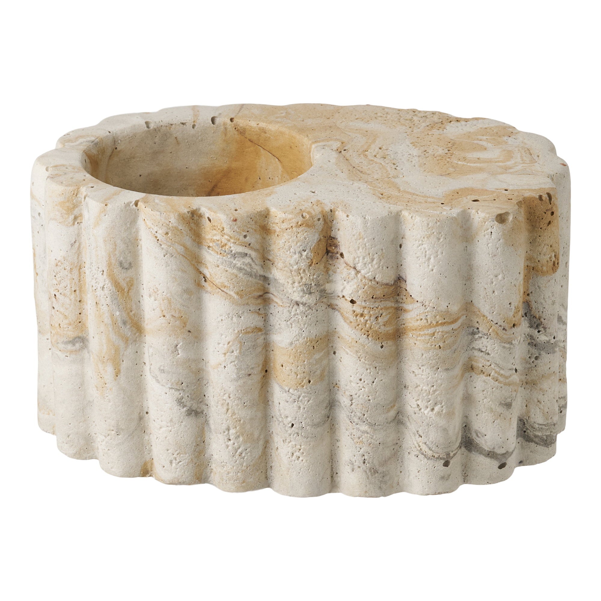 Tealight Holder – Brown / Beige