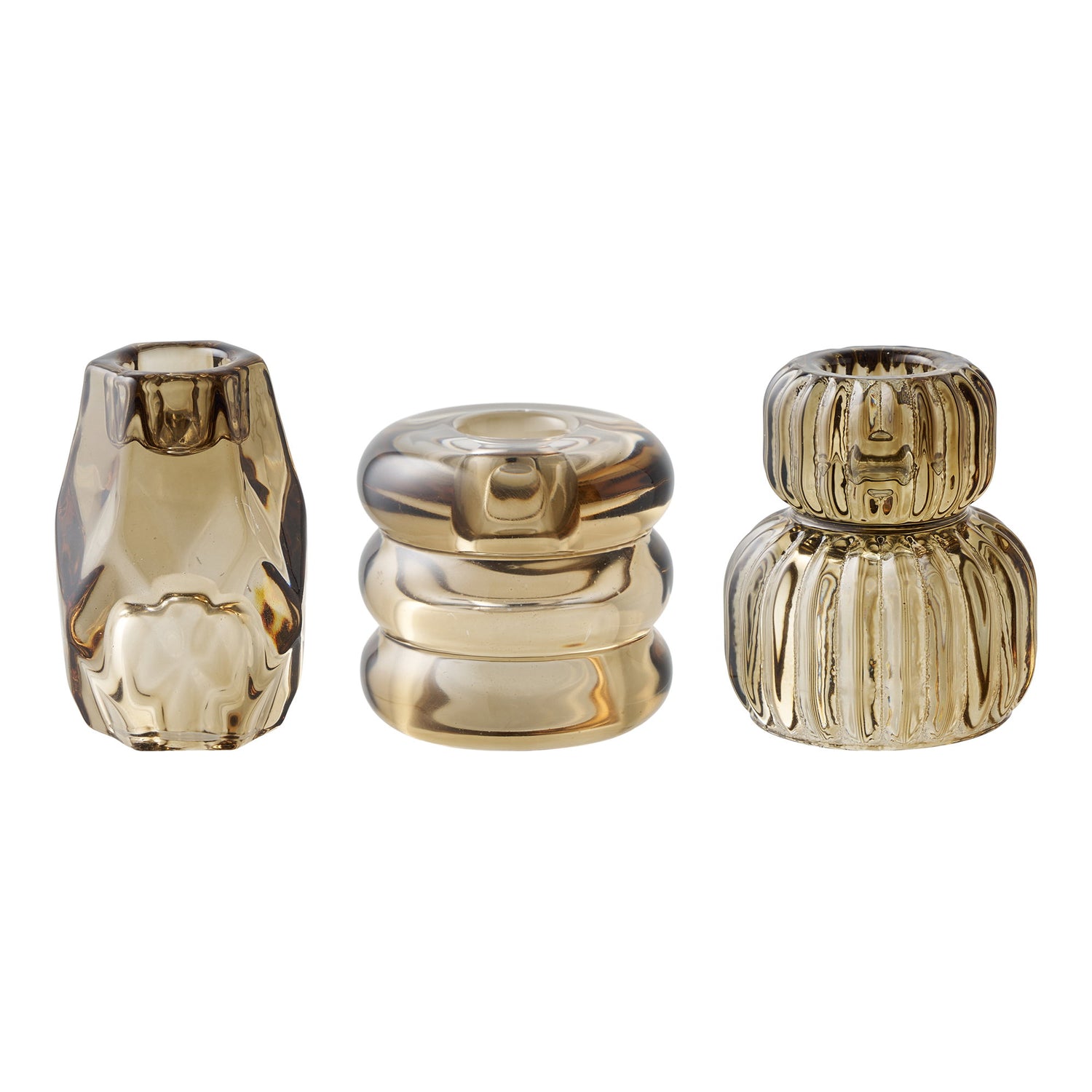 Candle Holder – Smoked brown
