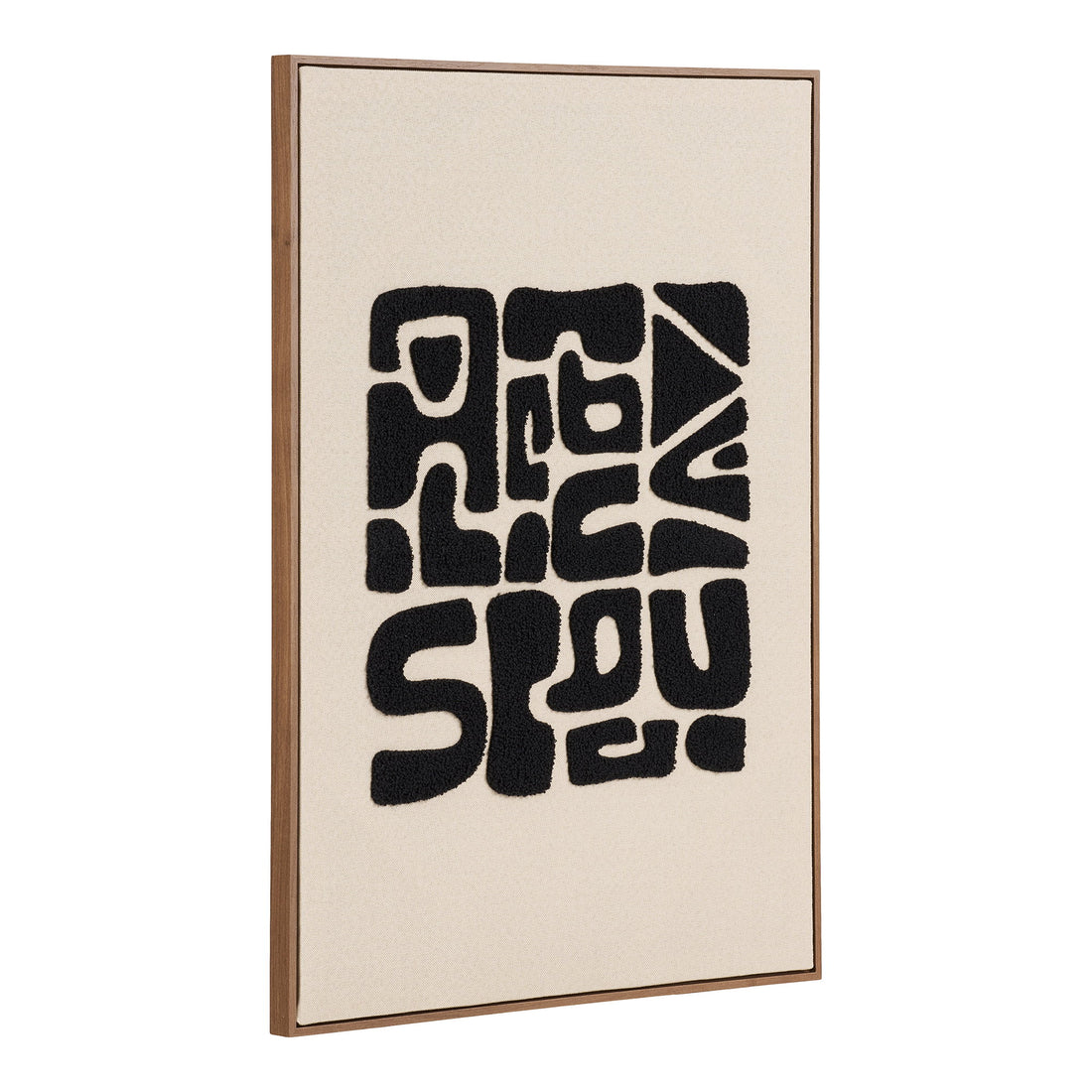 Tine Tufted Wall Decoration – Black / Brown