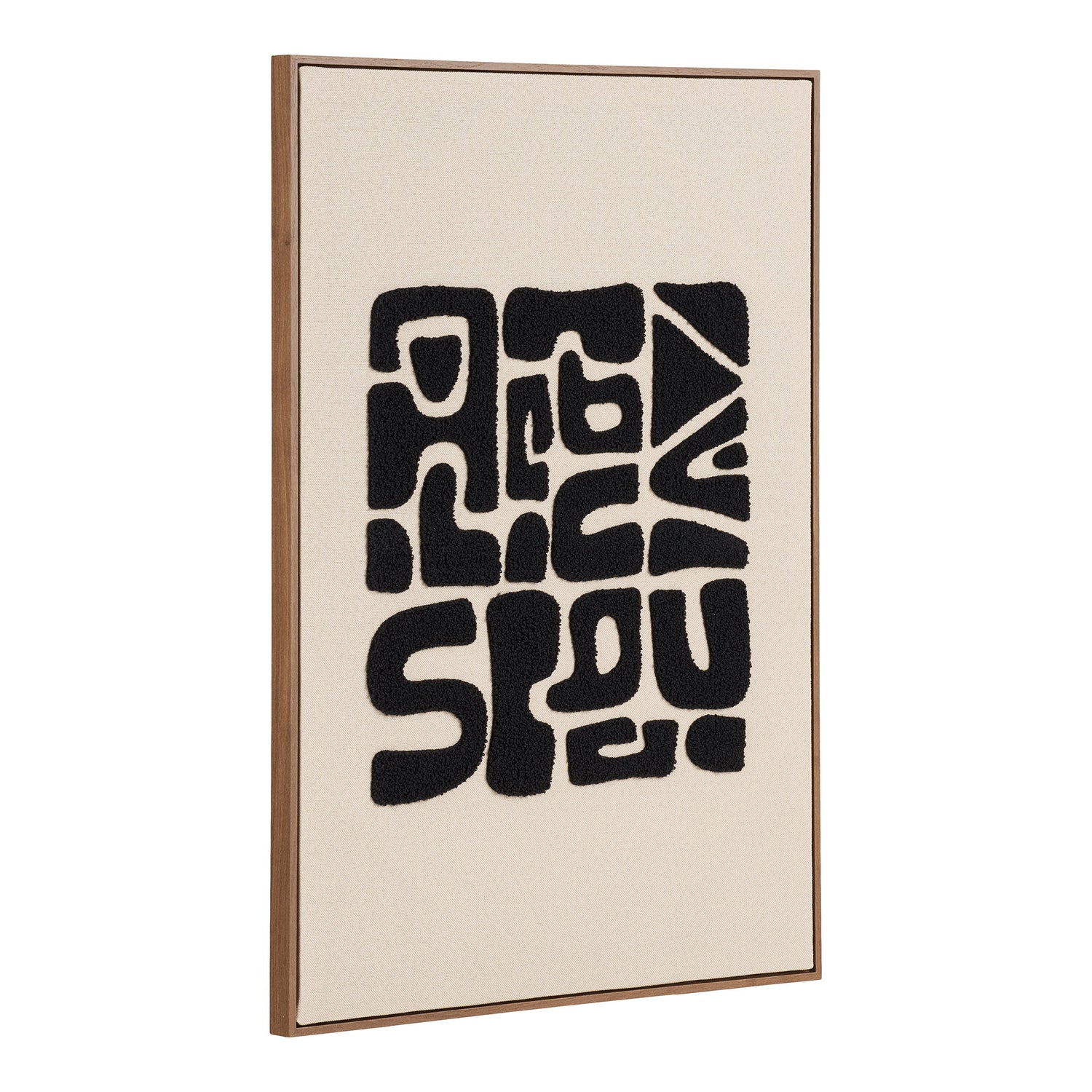 Tine Tufted Wall Decoration – Black / Brown