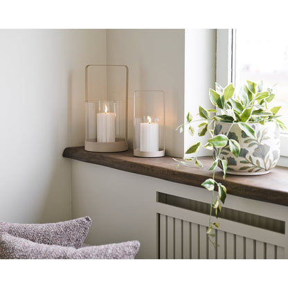 Hurricane Candle Holder – Beige