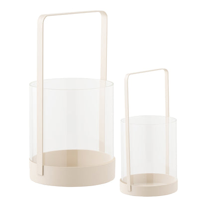 Hurricane Candle Holder – Beige