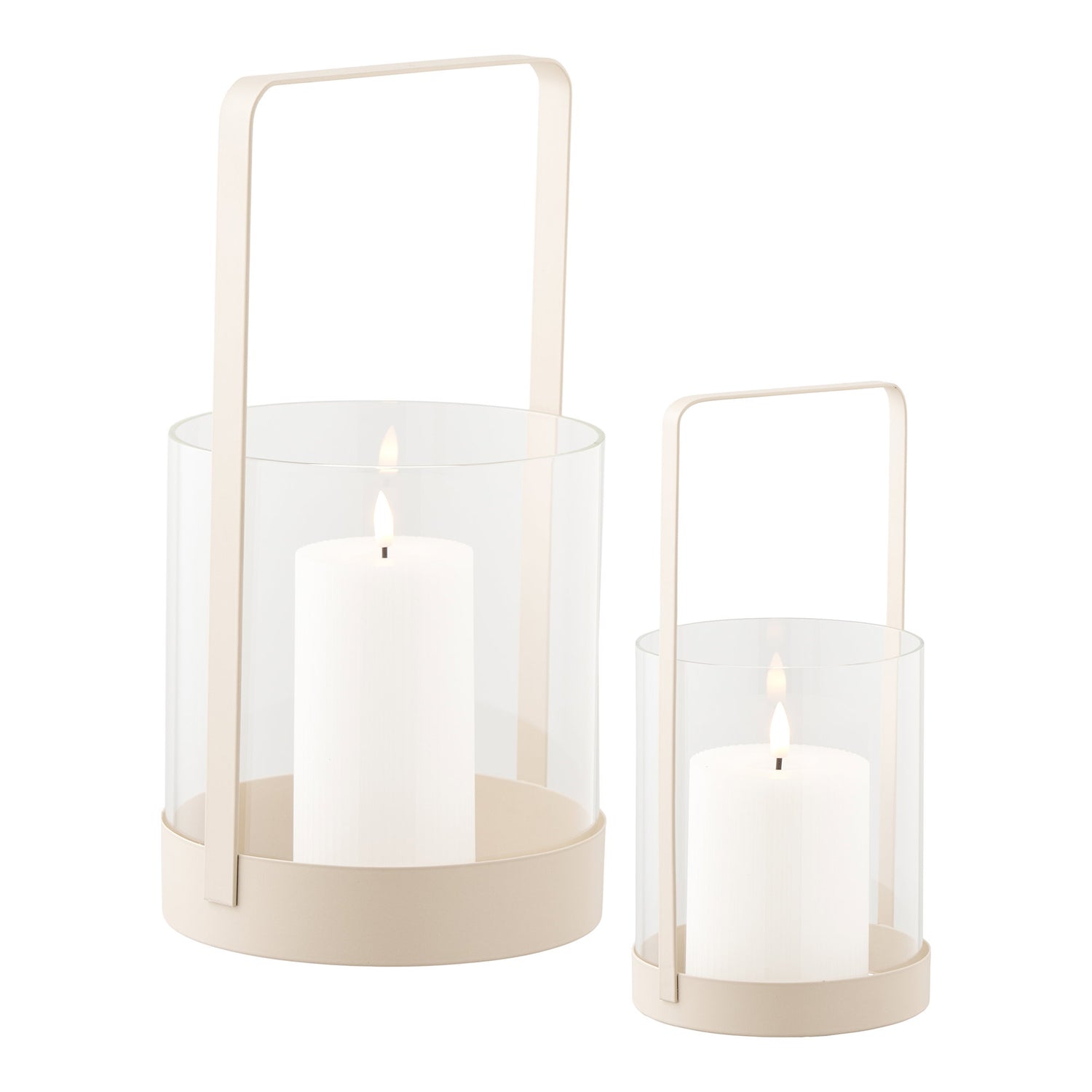 Hurricane Candle Holder – Beige