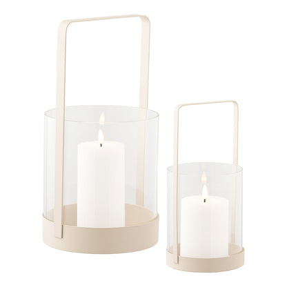 Hurricane Candle Holder – Beige