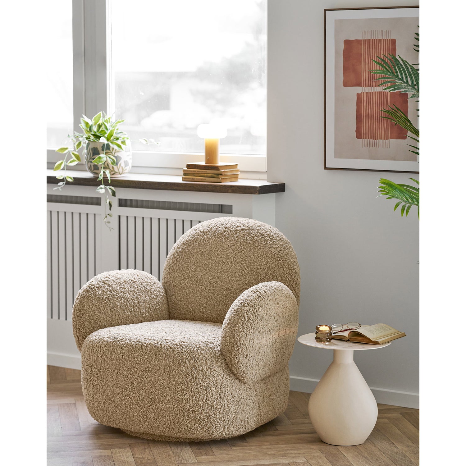 Stafford Table Lamp – Natural / White