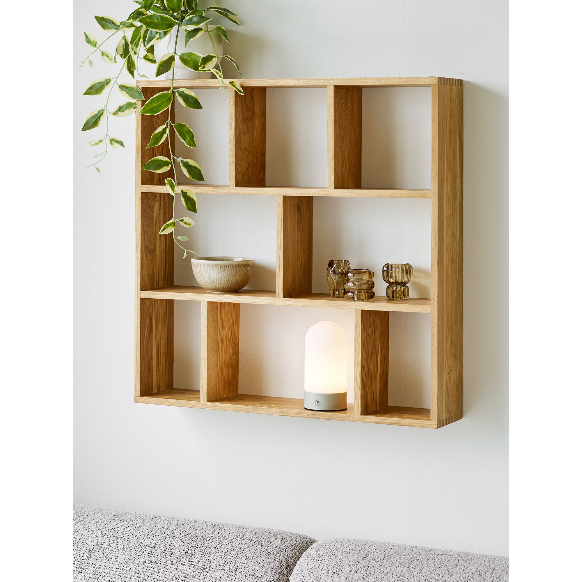Ashford Table Lamp – Beige / White