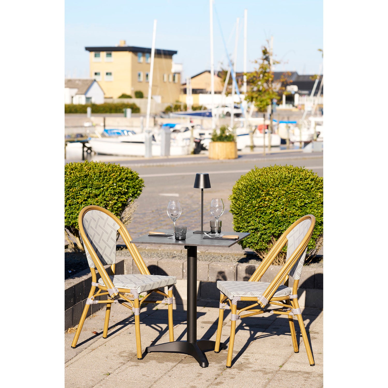 Lauria Dining Chair – White / Grey