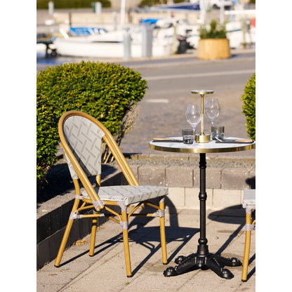 Lauria Dining Chair – White / Grey