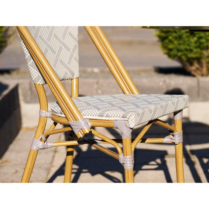 Lauria Dining Chair – White / Grey