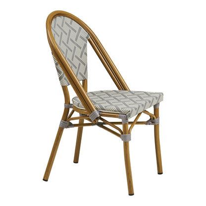 Lauria Dining Chair – White / Grey