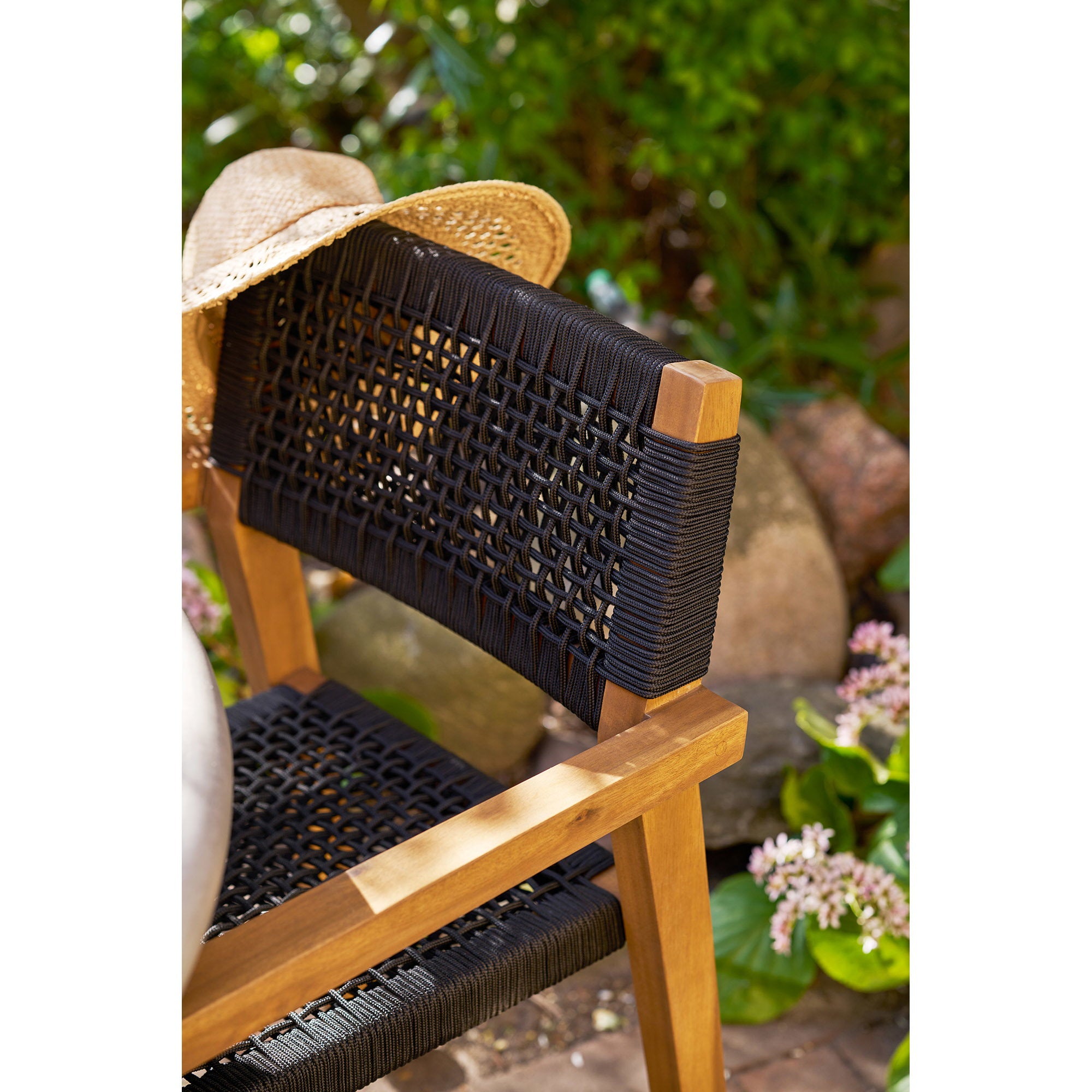 Anzio Dining Chair – Natural / Black
