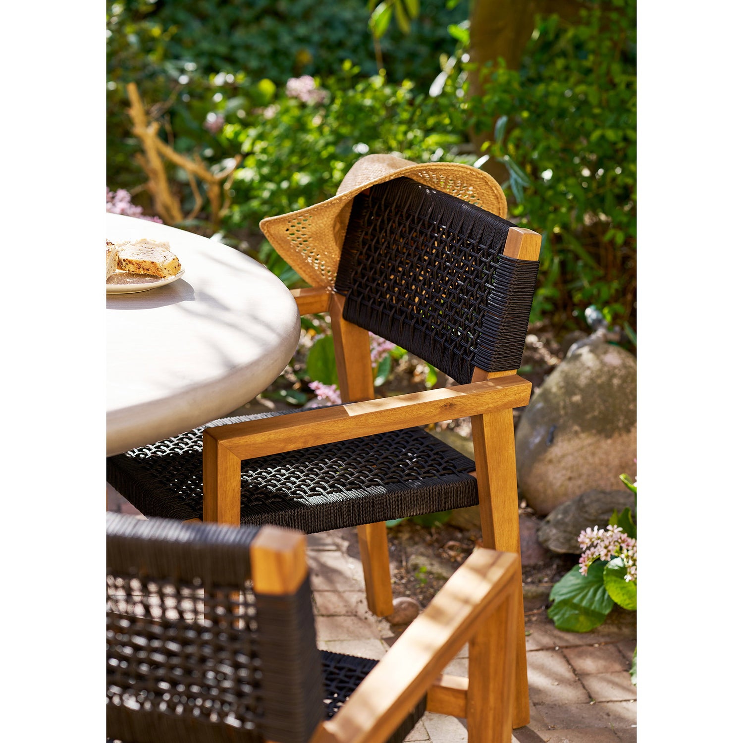 Anzio Dining Chair – Natural / Black