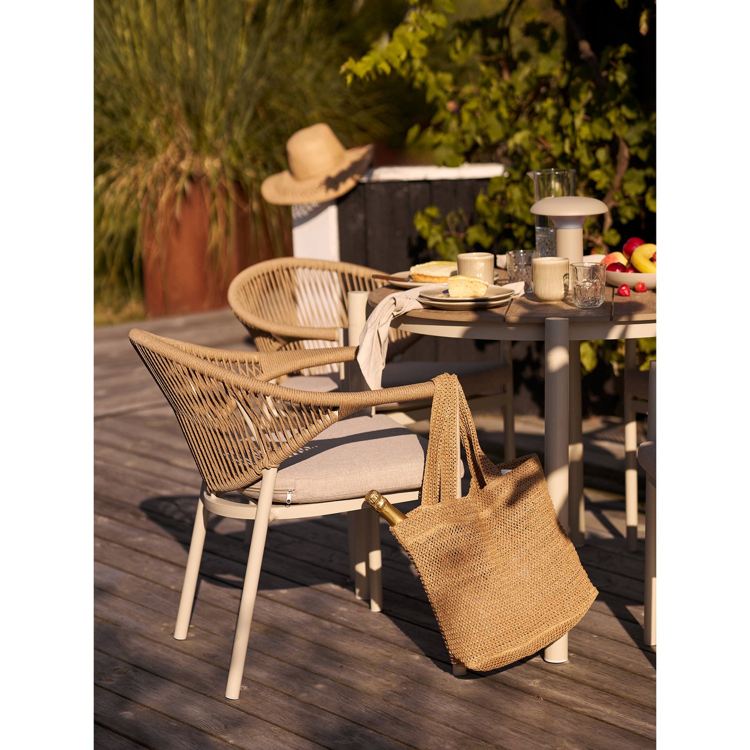 Abela Dining Chair – Sand / Natural