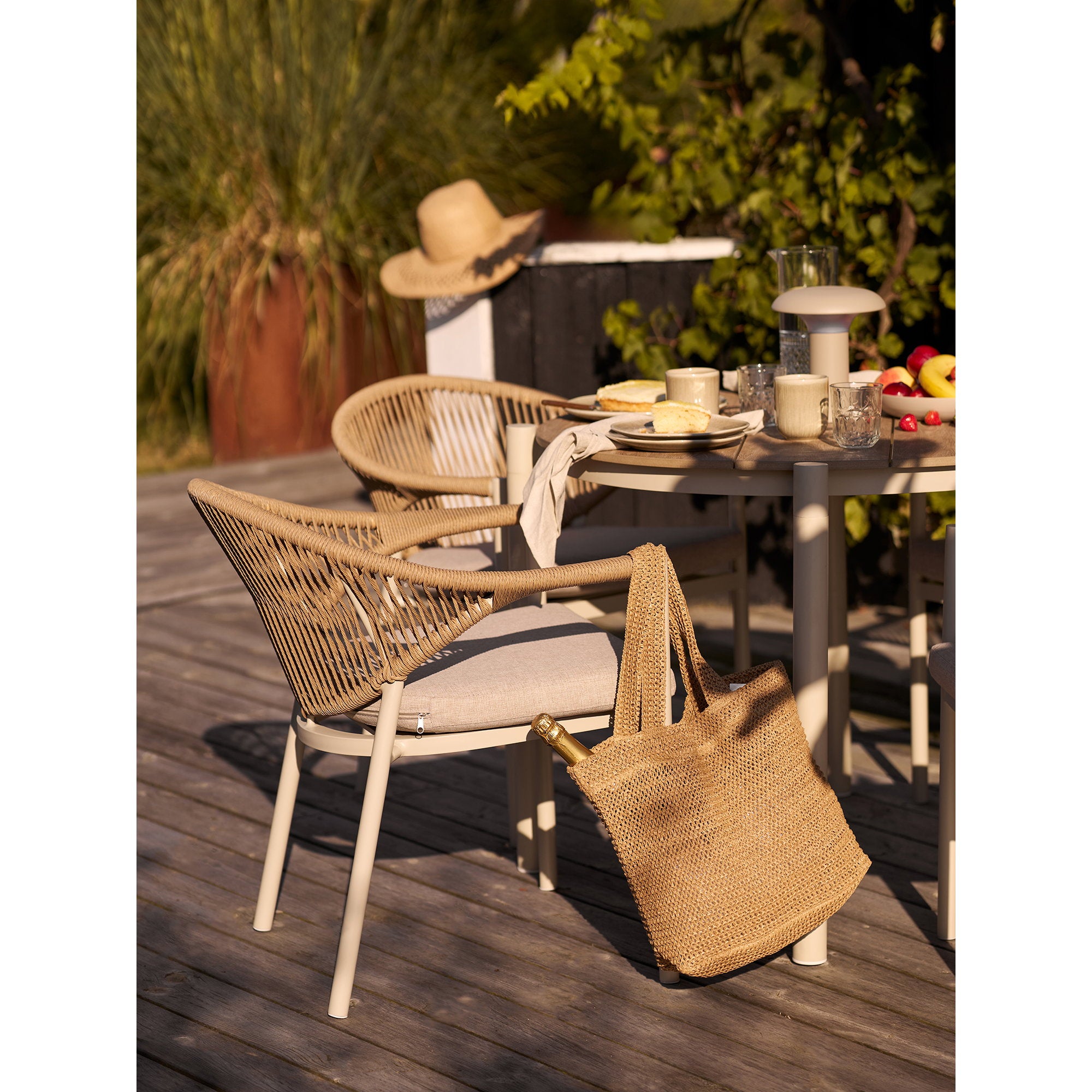Abela Dining Chair – Sand / Natural