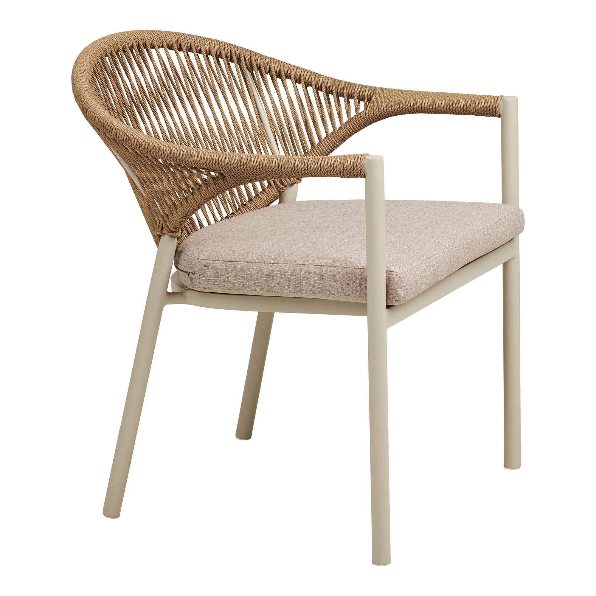 Abela Dining Chair – Sand / Natural