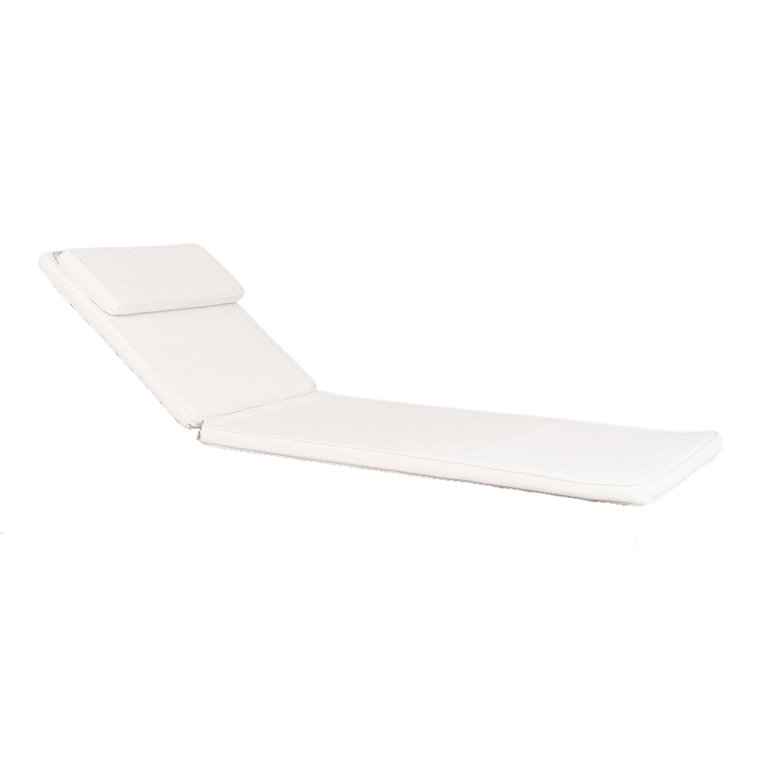 Andorra Sun Lounger with Cushion – Natural / White
