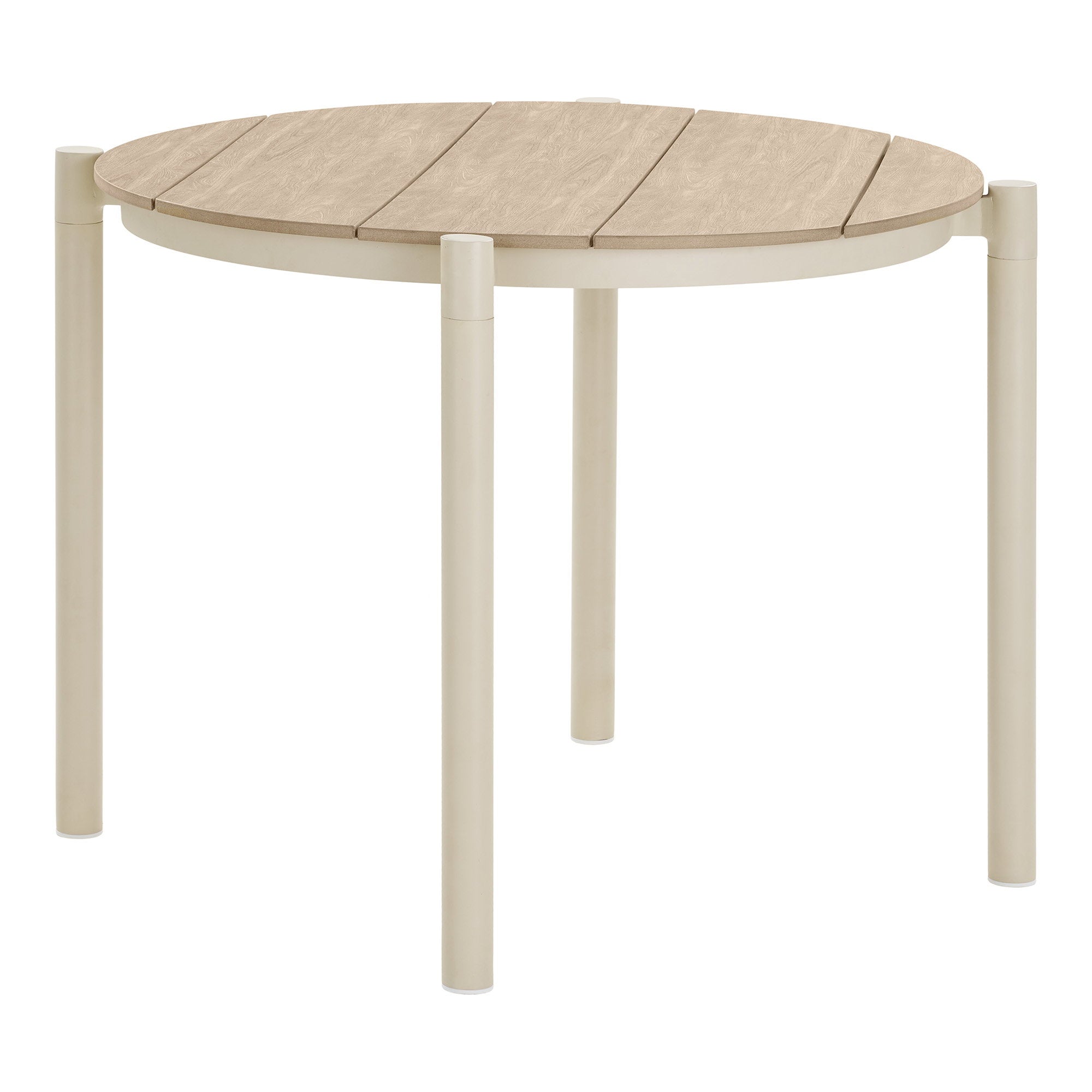 Abela Dining Table – Sand / Natural – 90×90 cm