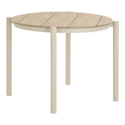 Abela Dining Table – Sand / Natural – 90×90 cm