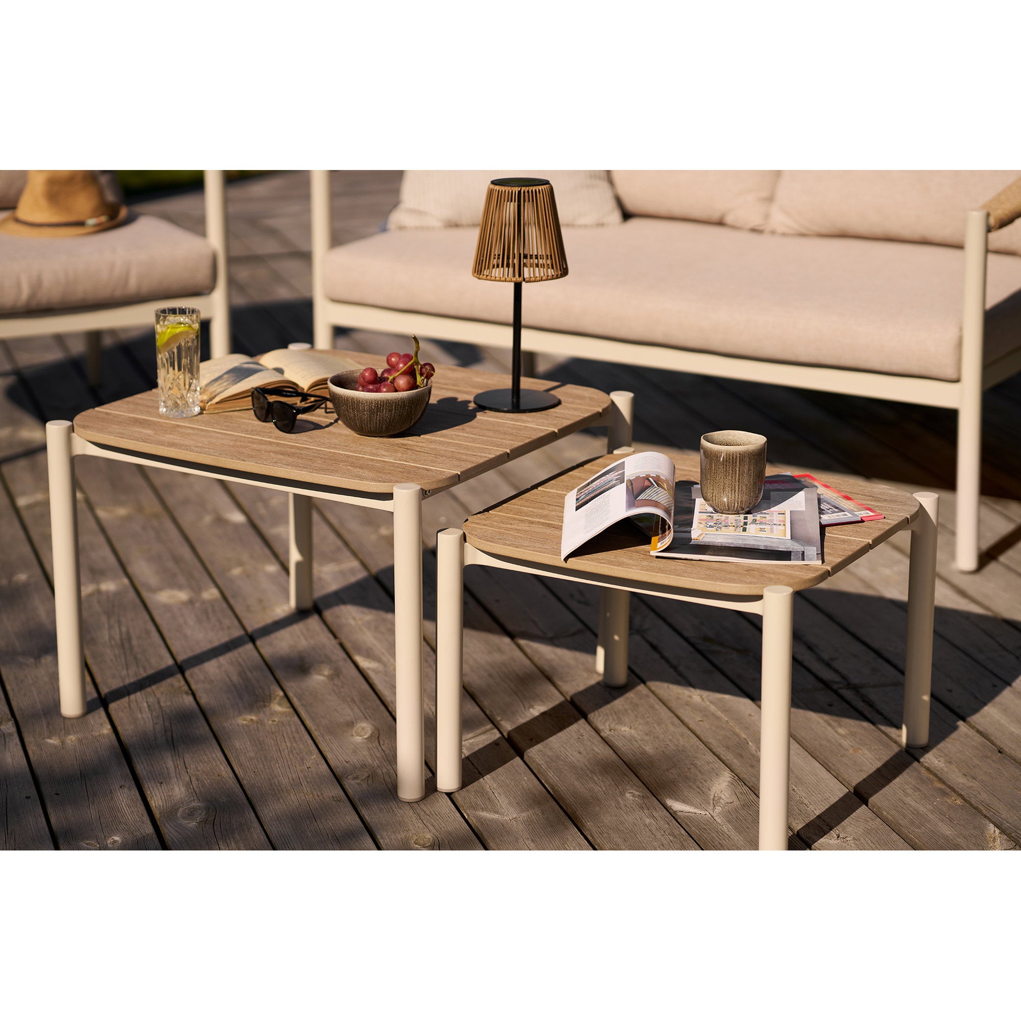 Abela Lounge set – Sand / Natural