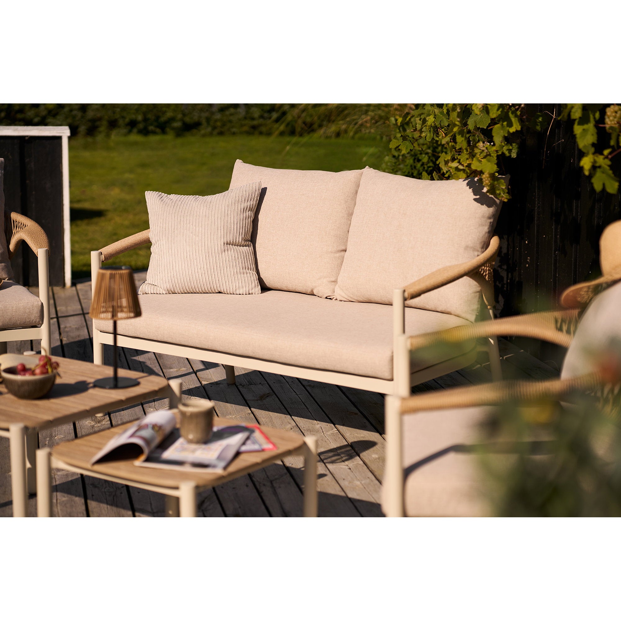 Abela Lounge set – Sand / Natural