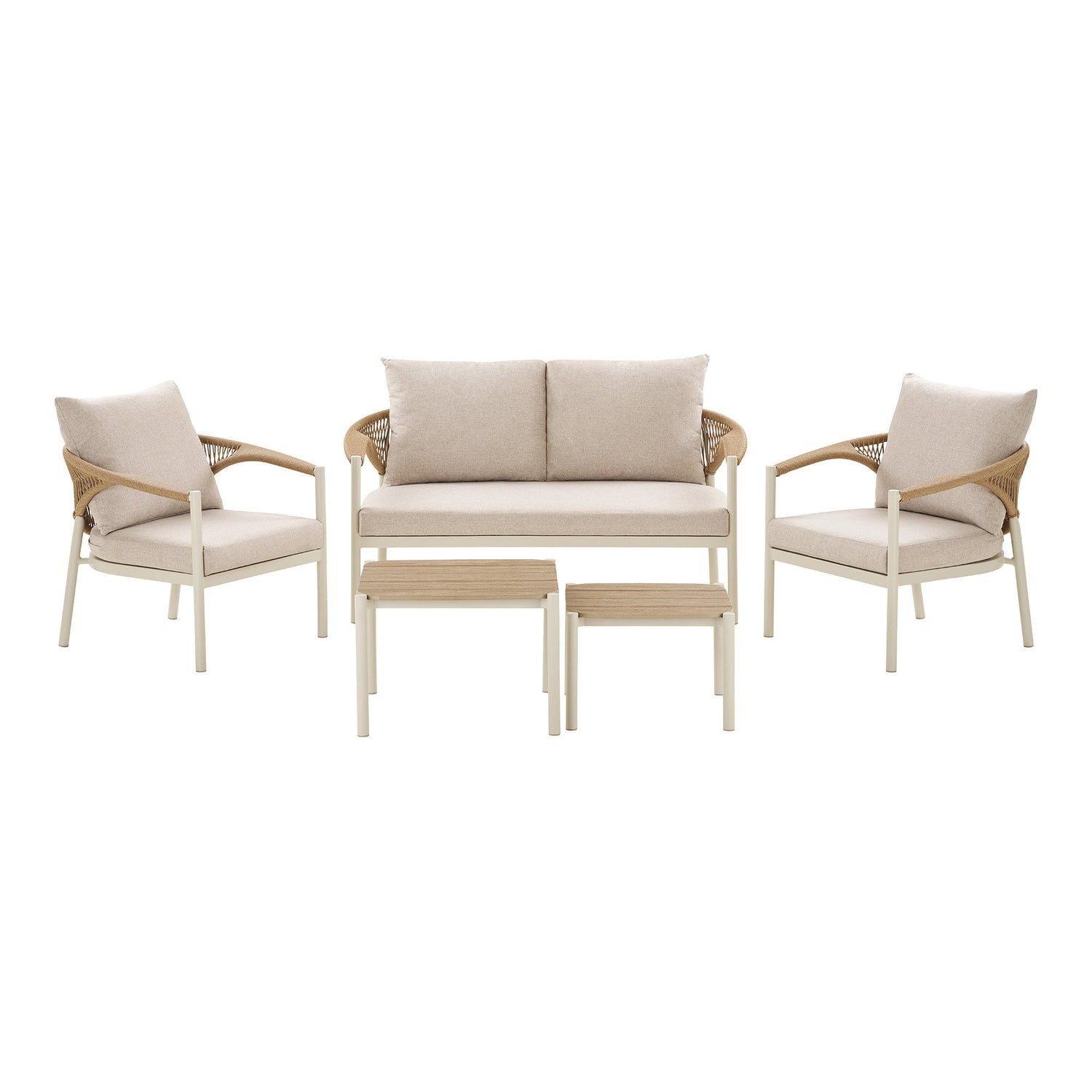 Abela Lounge set – Sand / Natural