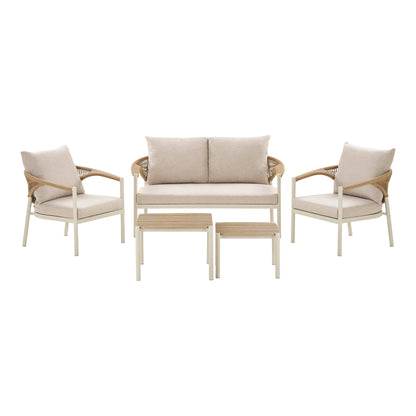 Abela Lounge set – Sand / Natural