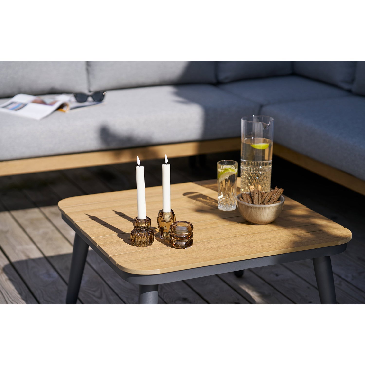 Comillas Corner Lounge set – Grey beige