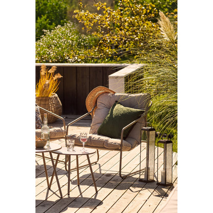 Nilo Lounge set, steel, sand, incl. cushions – Sand