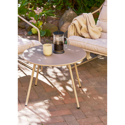 Nilo Lounge set, steel, sand, incl. cushions – Sand