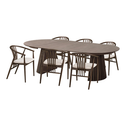 Osaka and Agustin Dining Set – Oak – Natural / Smoked