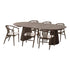 Osaka and Agustin Dining Set – Oak – Natural / Smoked
