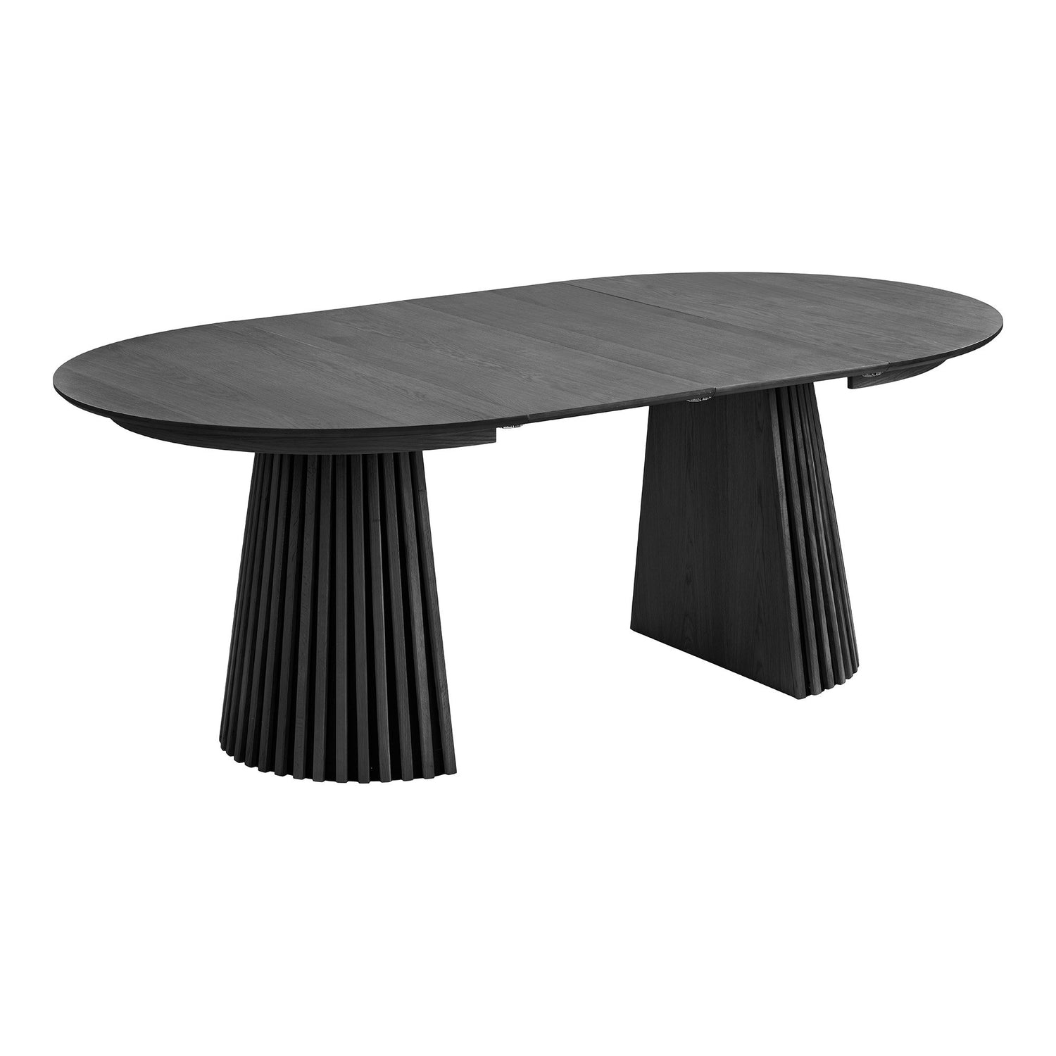 Osaka and Agustin Dining Set – Oak – Black