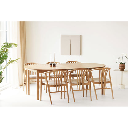 Bundaberg and Agustin Dining Set – Oak – Natural