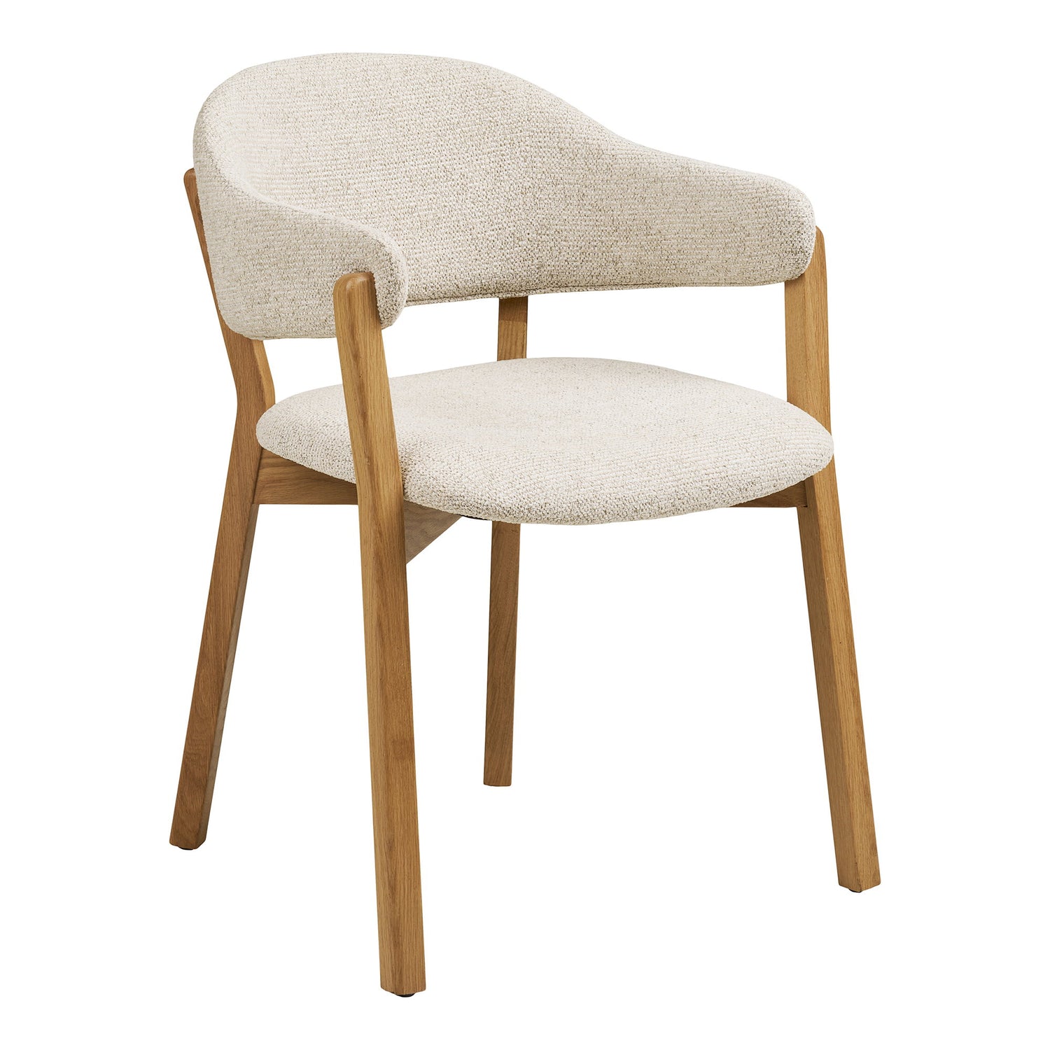 Darwin and Dunkirk Dining Set – Oak – Natural / Beige