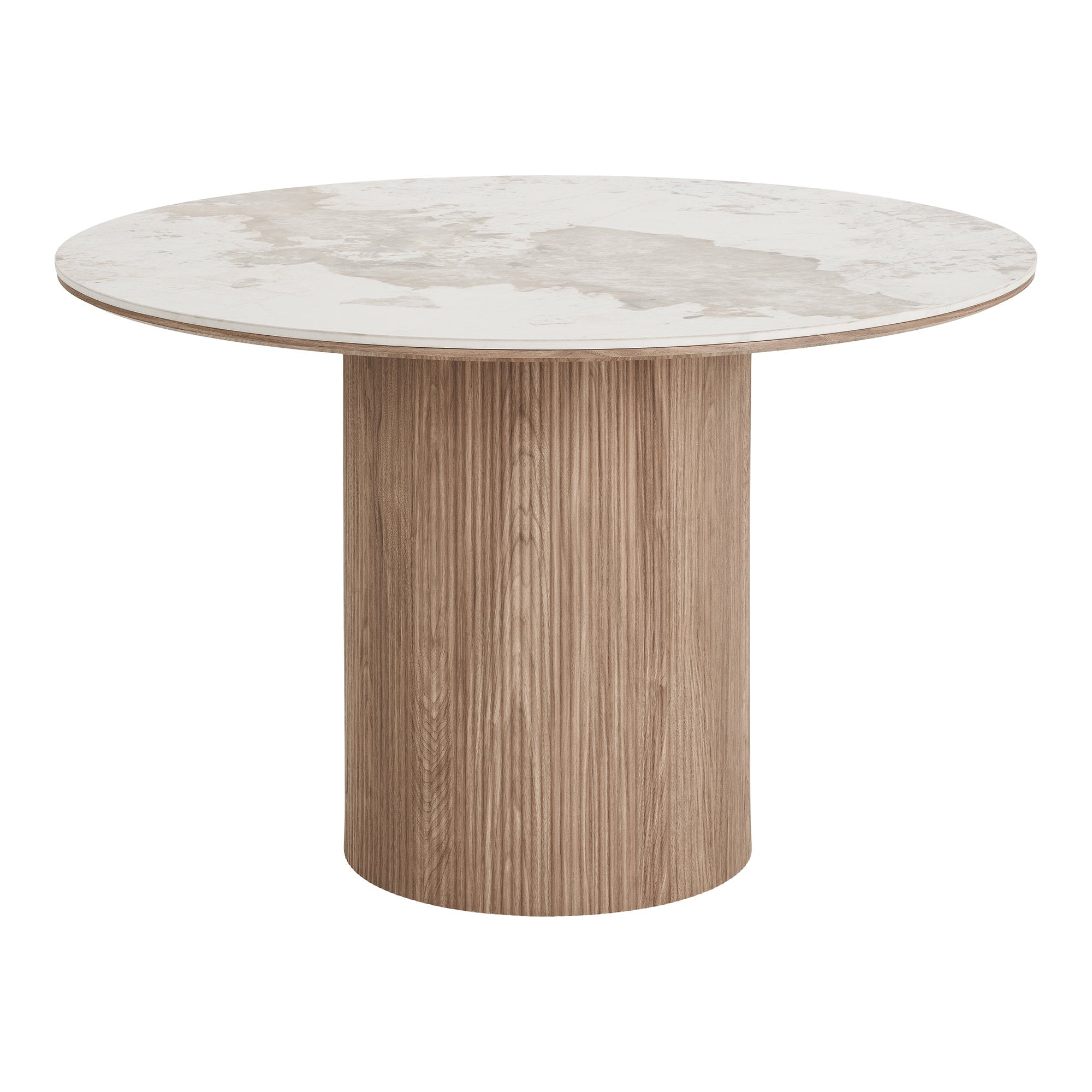 Athens and Dover Dining Set – Oak – White / Dark Brown / Brown