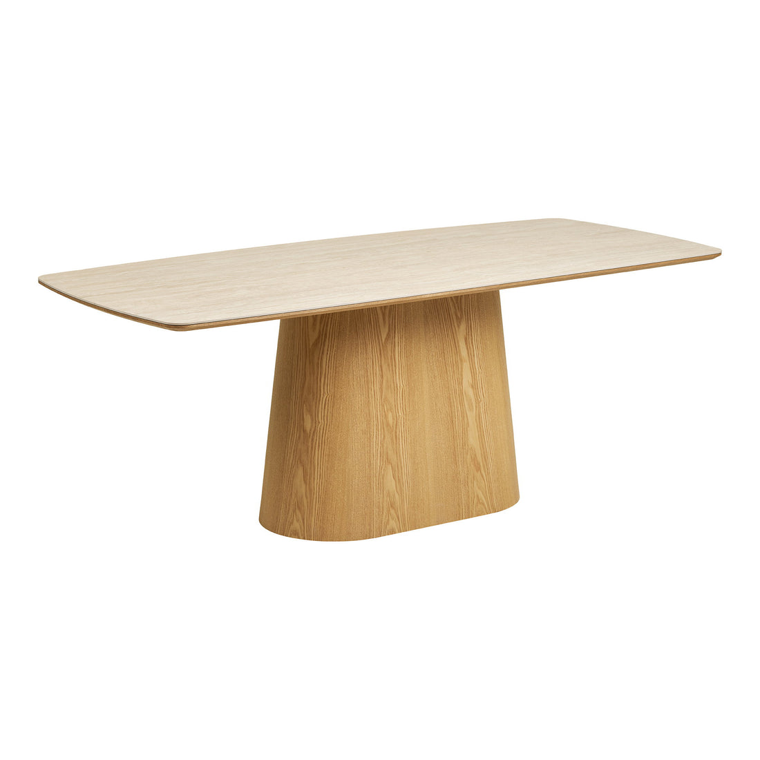 Noli and Dover Dining Set – Oak – Nature / Stone / Brown