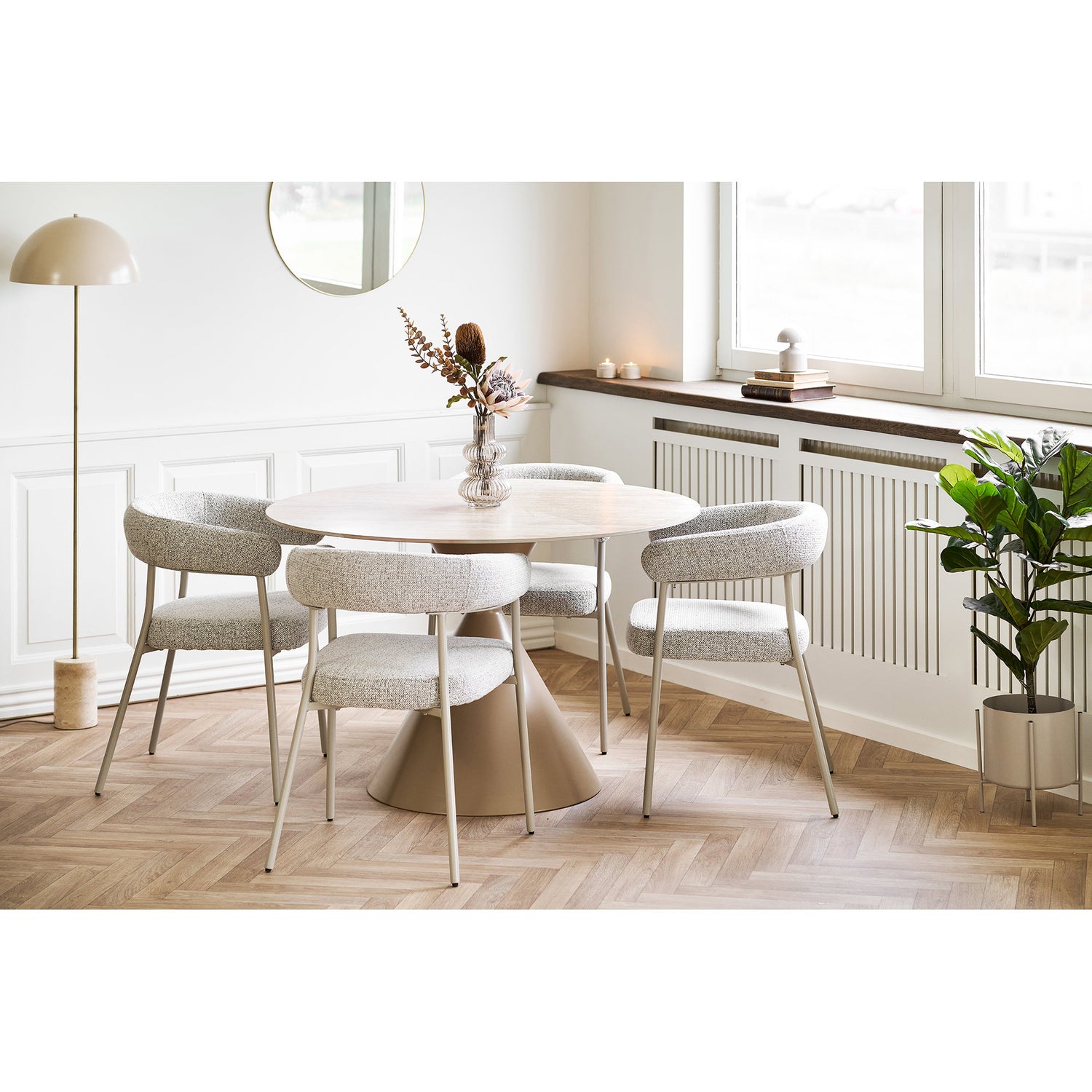 Annecy and Trivio Dining Set – Sand