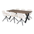 Toulon and Amorim Dining Set – Oak – Nature / Off-white