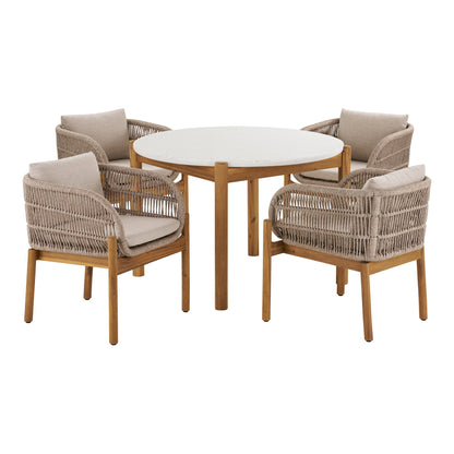Terracina Garden set – Brown / Beige – 120/63×120/64 cm